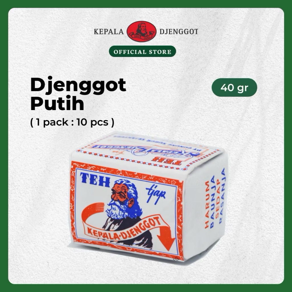 

Teh Djenggot Putih, Teh Tjap Kepala Djenggot, Teh wangi bubuk, Teh melati