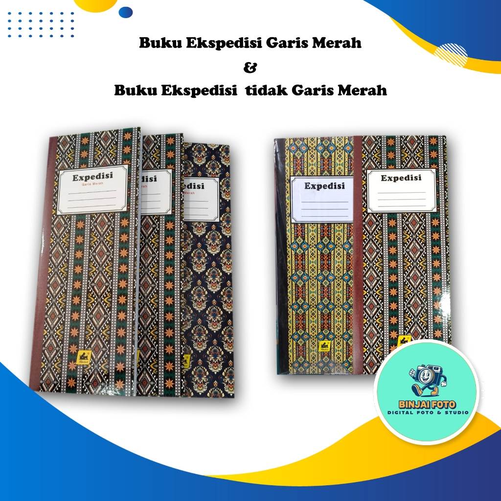 

Buku Ekspedisi cover karton garism merah dan tidak garis merah