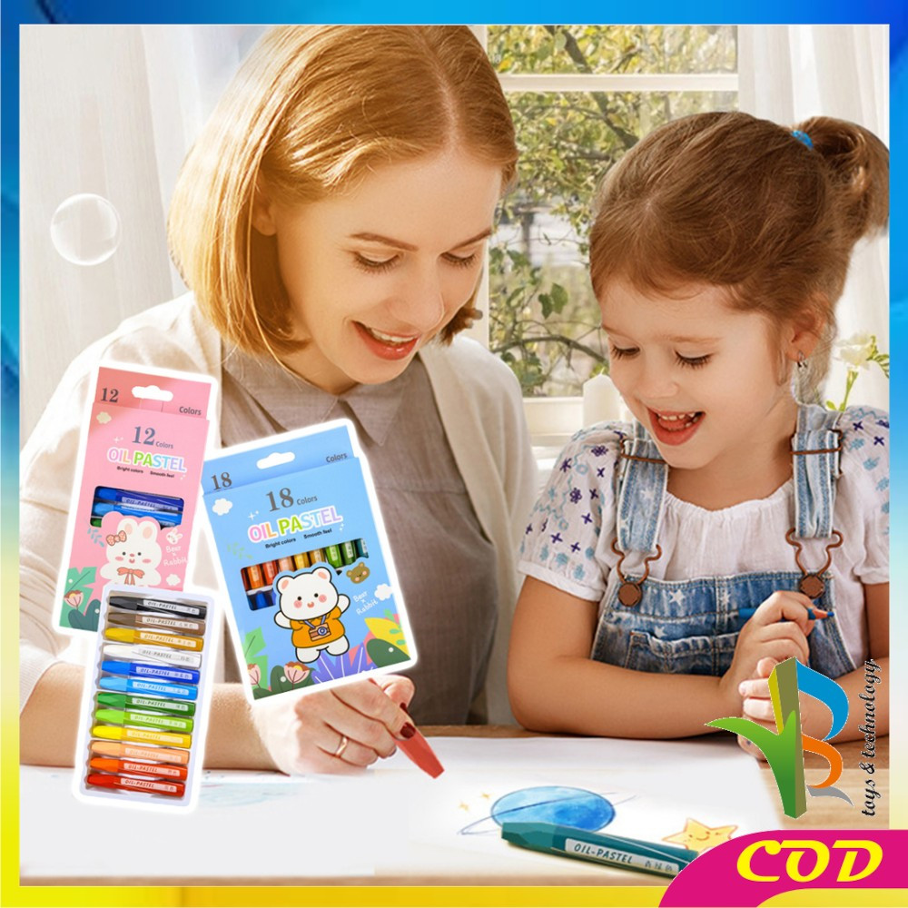 

EC RB-A99 Crayon Oil Pastel Isi 12 Warna Motif Kartun Perlengkapan Mewarnai Anak / Set Krayon Pigmentasi Tinggi Aman Untuk Anak