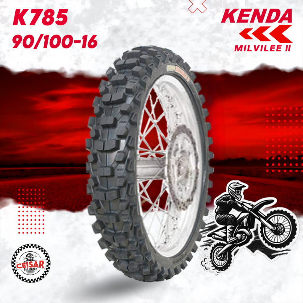 [PROMO MURAH] Ban Motor OFFROAD TRAIL MOTOCROSS KENDA K785 MILVILLE II 90/100 Ring 16