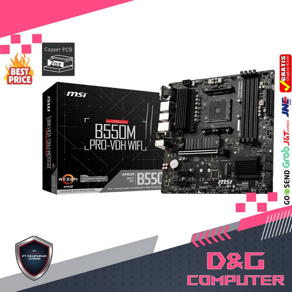 MSI B550M PRO-VDH WIFI (SOCKET AM4)