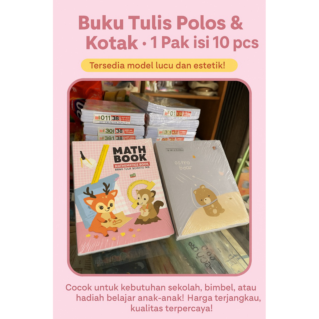 

buku tulis anak sekolah garis dan kotak 5mm