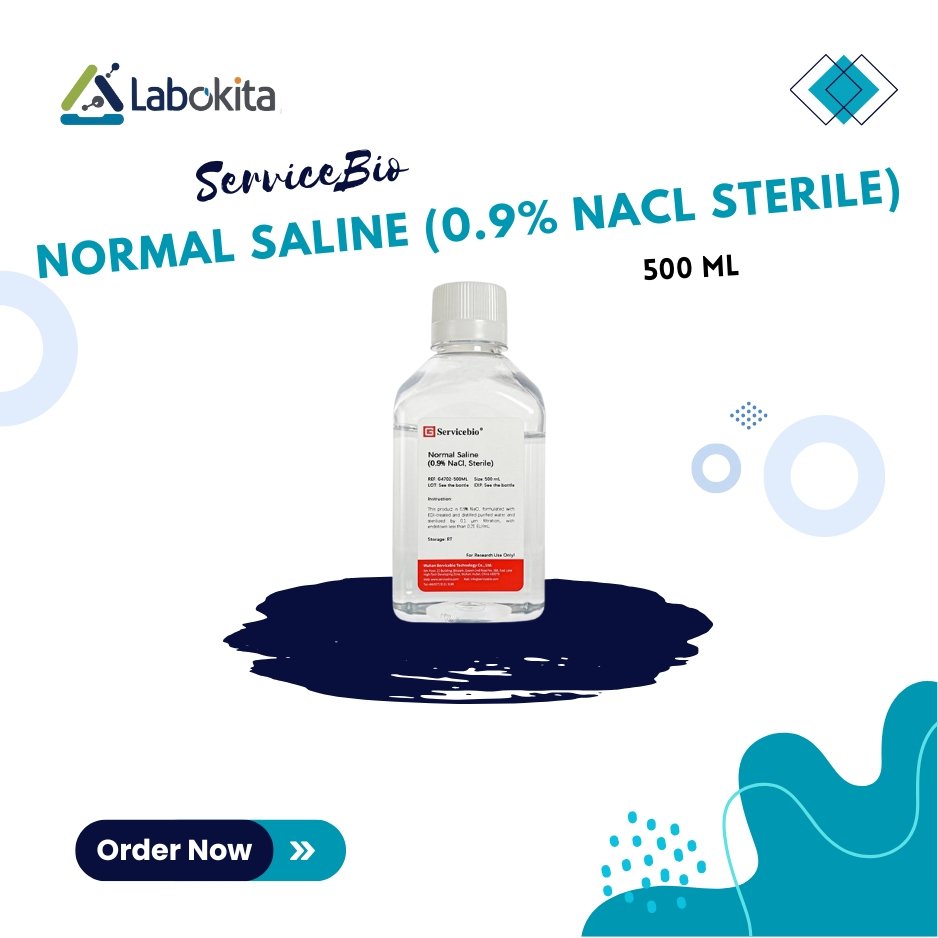 ServiceBio Normal Saline (0.9% NaCl Sterile) 500 ml