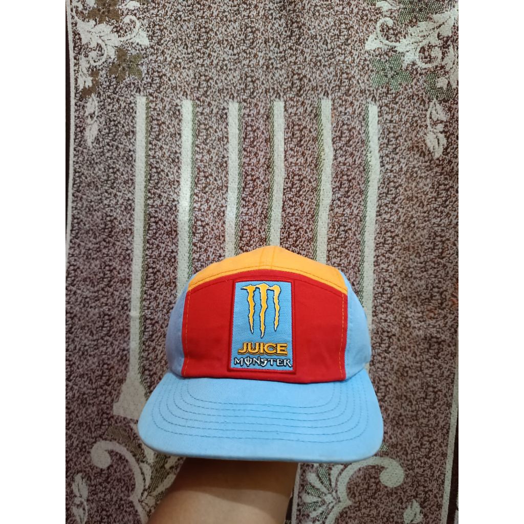 TOPI NEW ERA X MONSTER ENERGY 5 PANEL