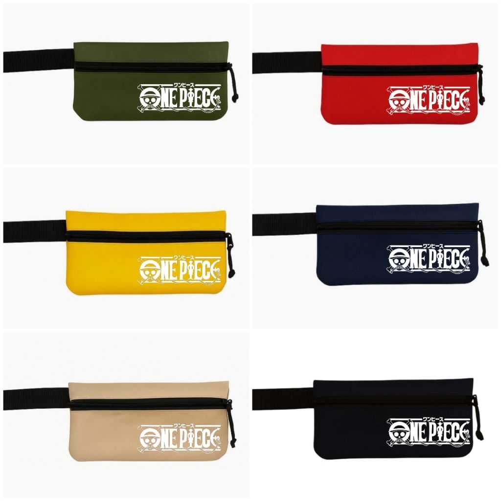 

ONEPIECE POUCH BAG HAND SIMPLE ANAK LAKI LAKI PEREMPUAN PENSIL CASE MULTIFUNGSI