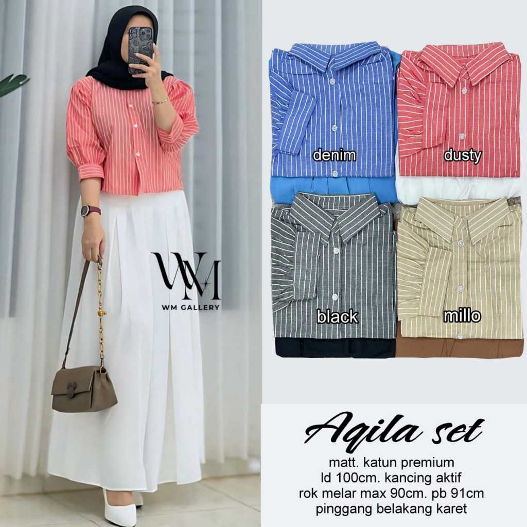 Setelan Wanita Terbaru Aqila Setelan By W&W Clothing