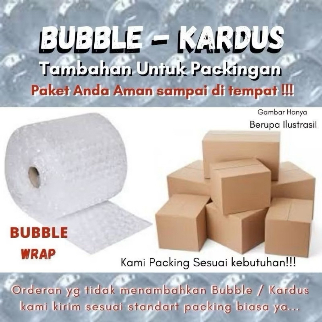 

BUBBLE WRAP UNTUK TAMBAHAN EXTRA PACKING ❤️ MonMon