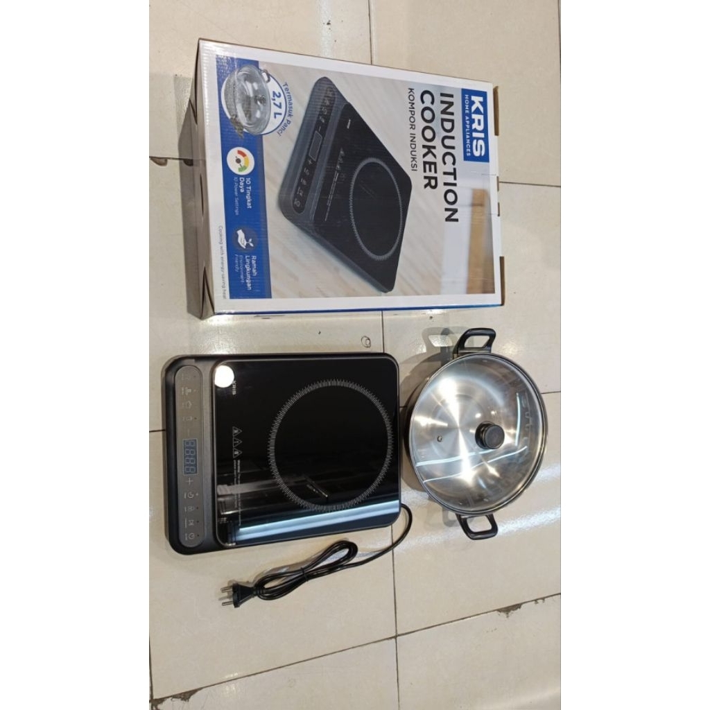 Kompor listrik Induksi Kris dengan panci