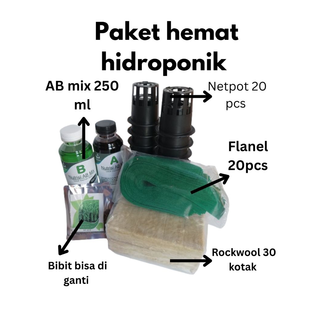 Hidroponik Set lengkap  Paket belajar hidroponik Paket pemula