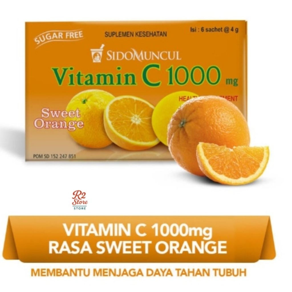 

Sido Muncul Vitamin C 1000 Orange – Box 6 Sachet
