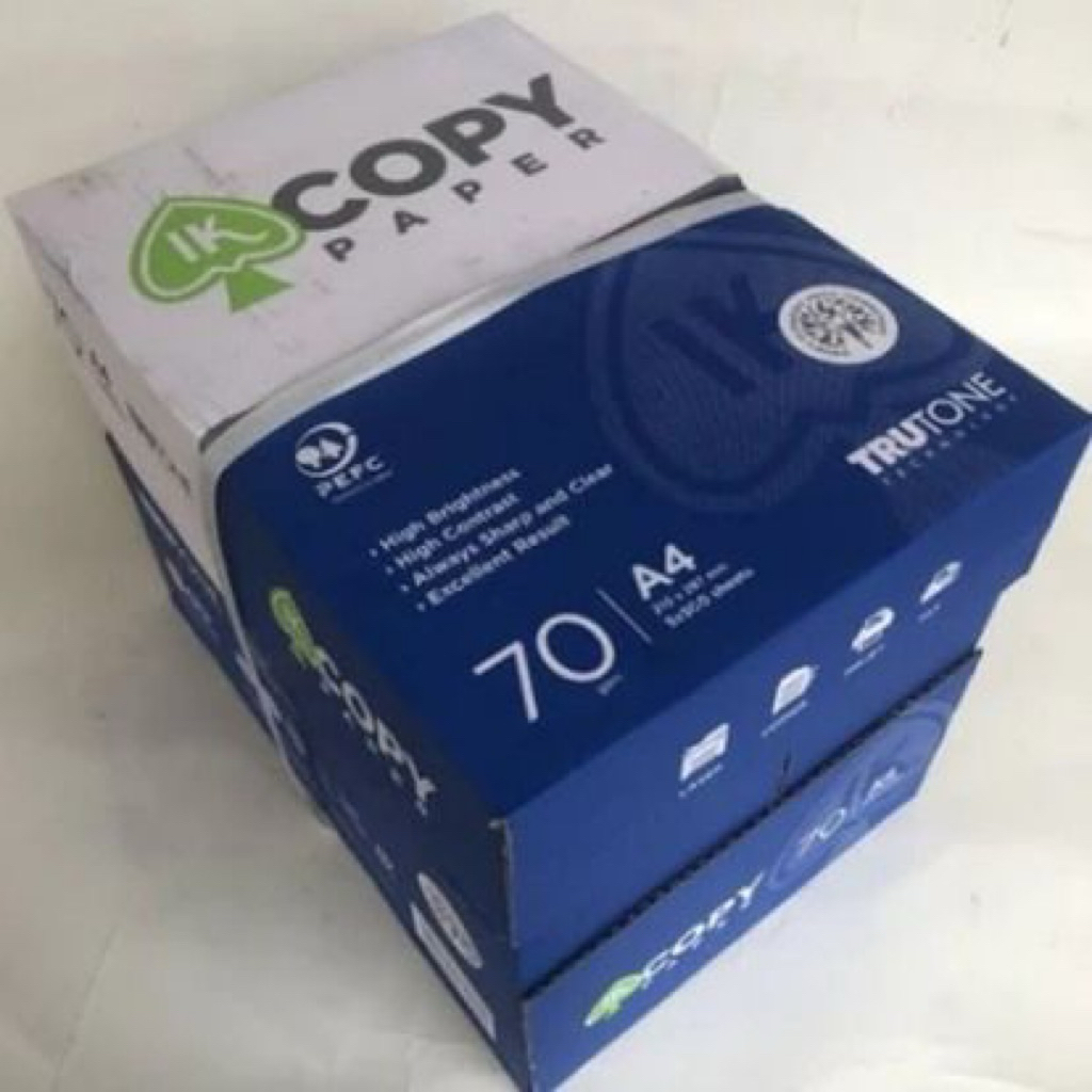 

Kertas Hvs A4 70 gr Copy Paper 1 dus isi 5 rim