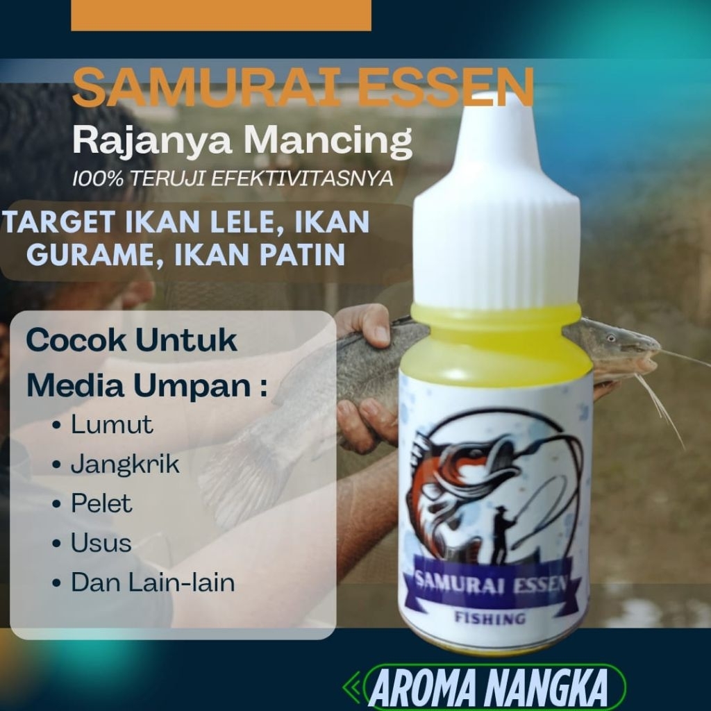 SAMURAI ESSEN (15 ML) Aroma NANGKA Esen ikan patin Nila Liar mujaer mas lele  super babon Media camp