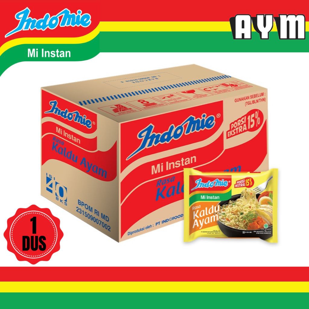 

INDOMIE MIE INSTANT RASA KALDU AYAM (1 DUS)