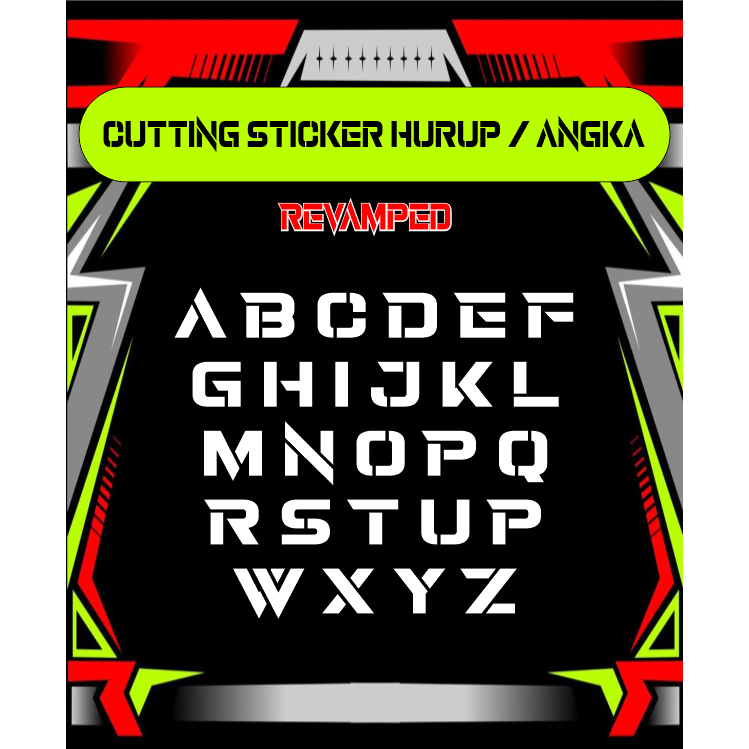 

STICKER CUTTING HURUP / ANGKA