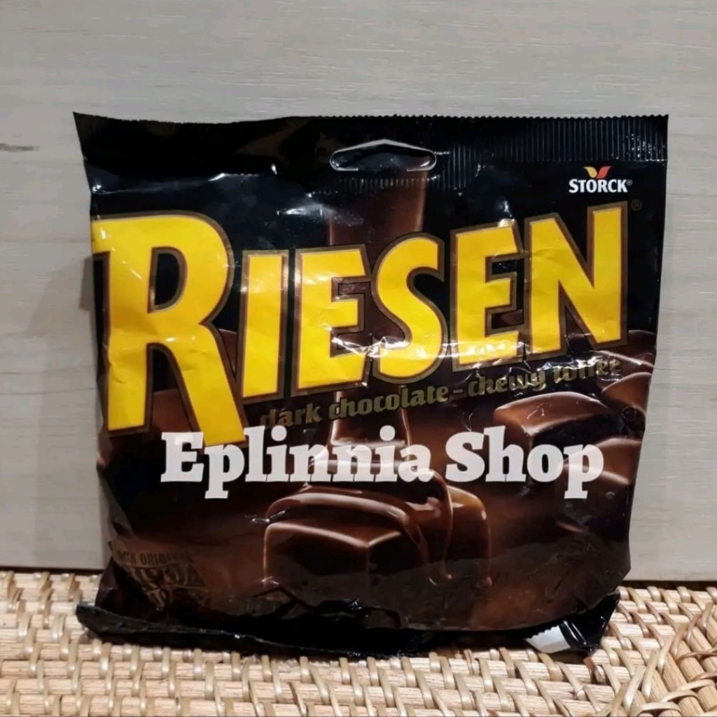 

Storck Riesen Dark Chocolate Chewy Toffee 150 gr - Permen Toffee Salut Cokelat