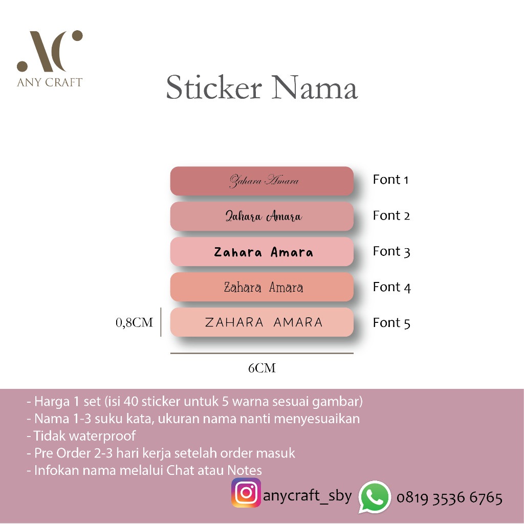 

Sticker pensil custom nama sticker pensil nama waterproof sticker alat tulis anak sticker waterproof