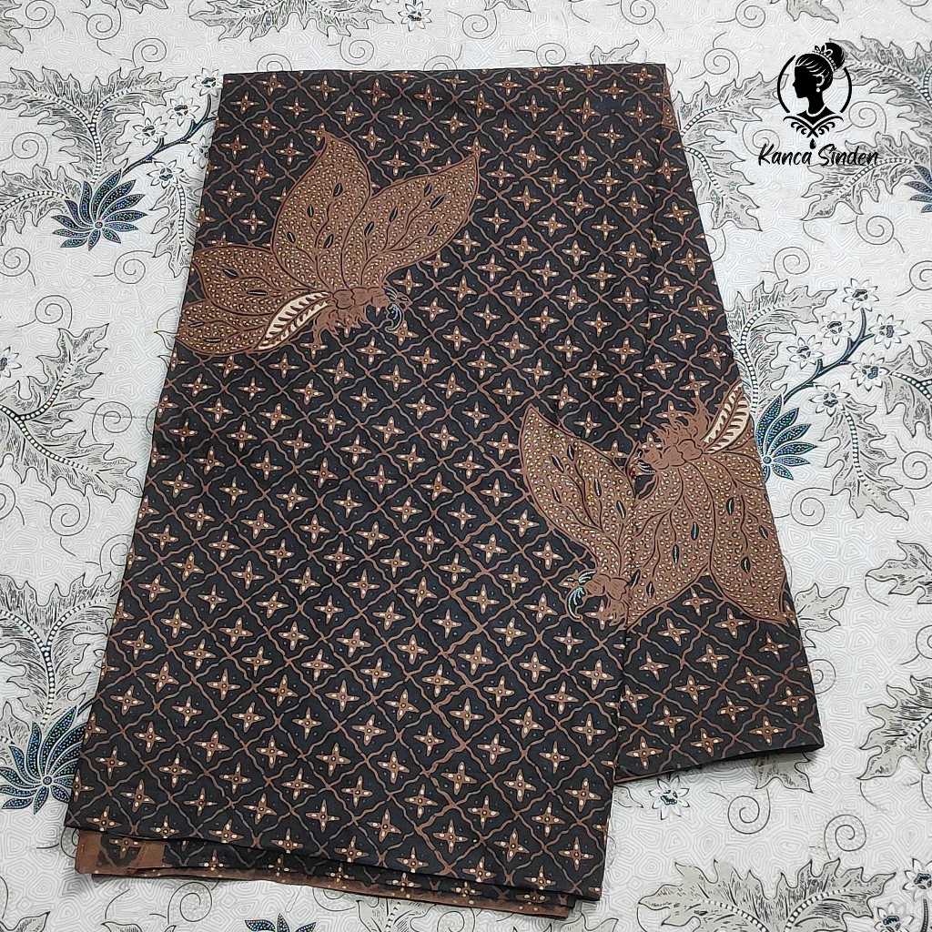 KUPU BINTANG Kain Batik Lembaran Jarik Katun Motif Pakem Tradisional Solo