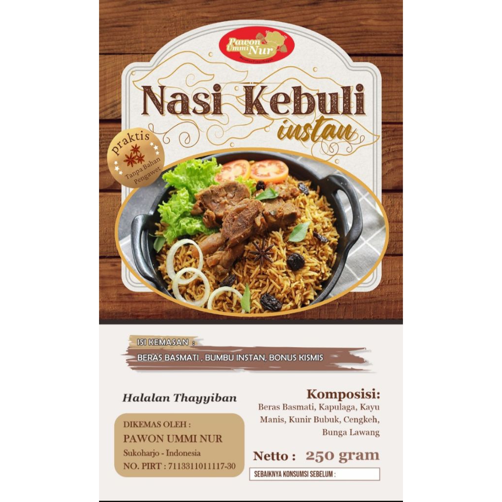 

Nasi Kebuli Pawon Ummi 250gr