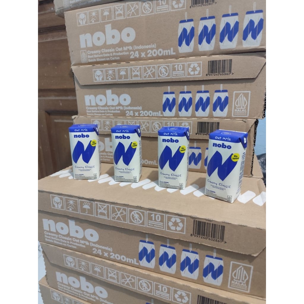 

Susu NOBO Oat Milk Creamy Classic 200ml x 24pcs / 1 KARTON