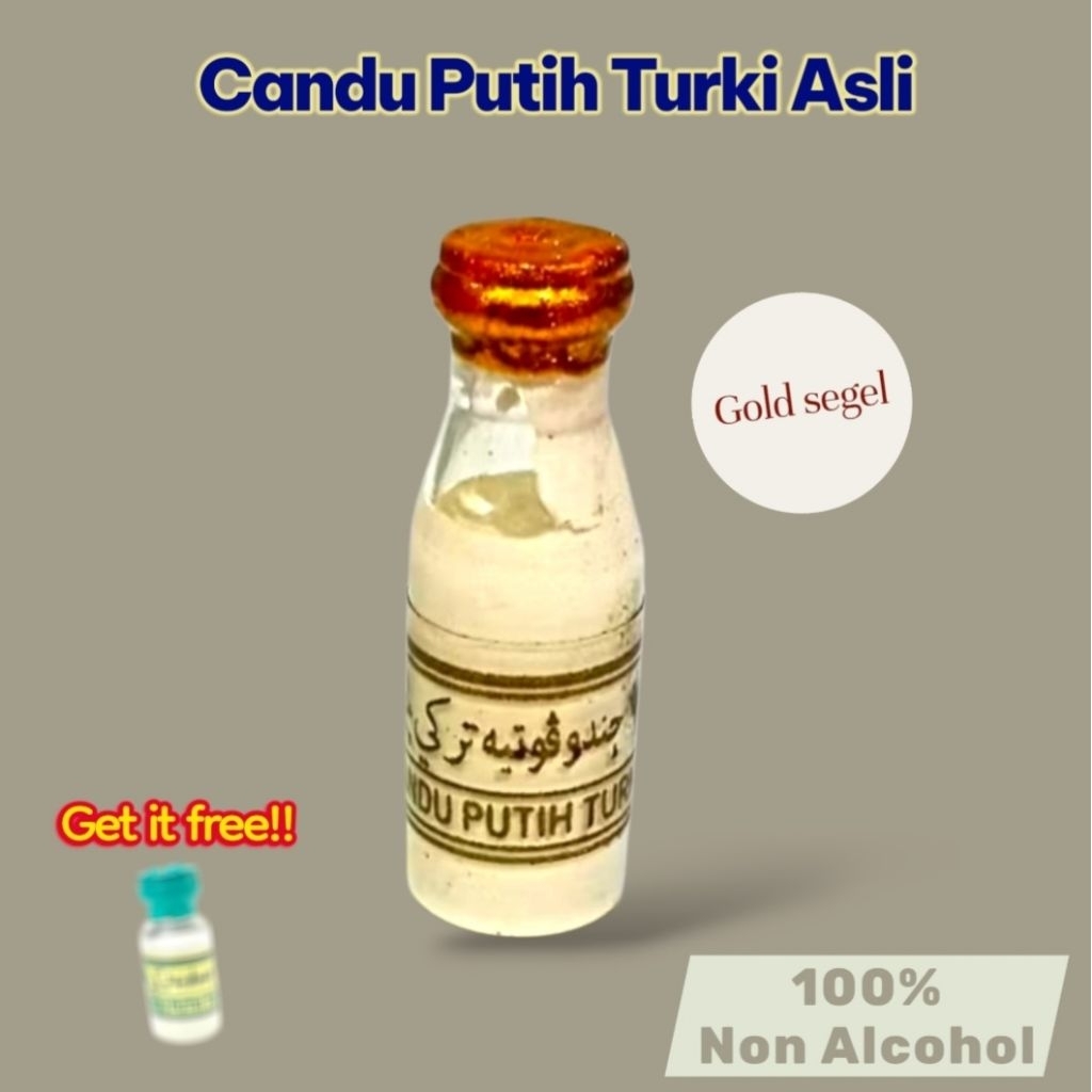 Minyak Candu Putih Turki Asli non alkohol 100% segel gold