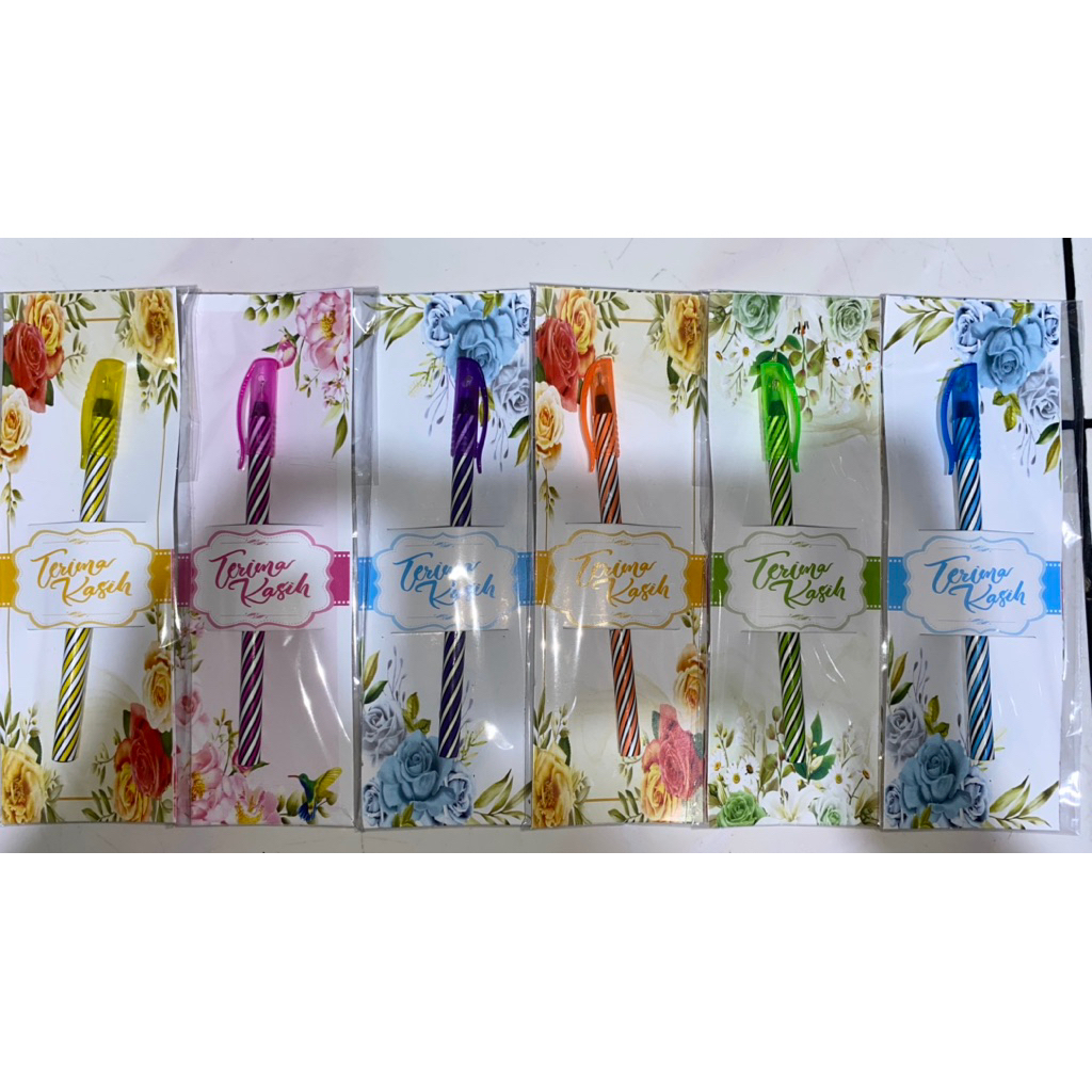 

souvenir pulpen kemasan KUT cantik