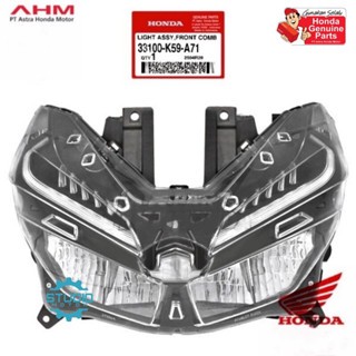 S2 33100K59A71 REFLEKTOR ASSY LAMPU DEPAN VARIO 125 150 LED NEW K59J K60R 2018 2019 2020 2021 2022 2