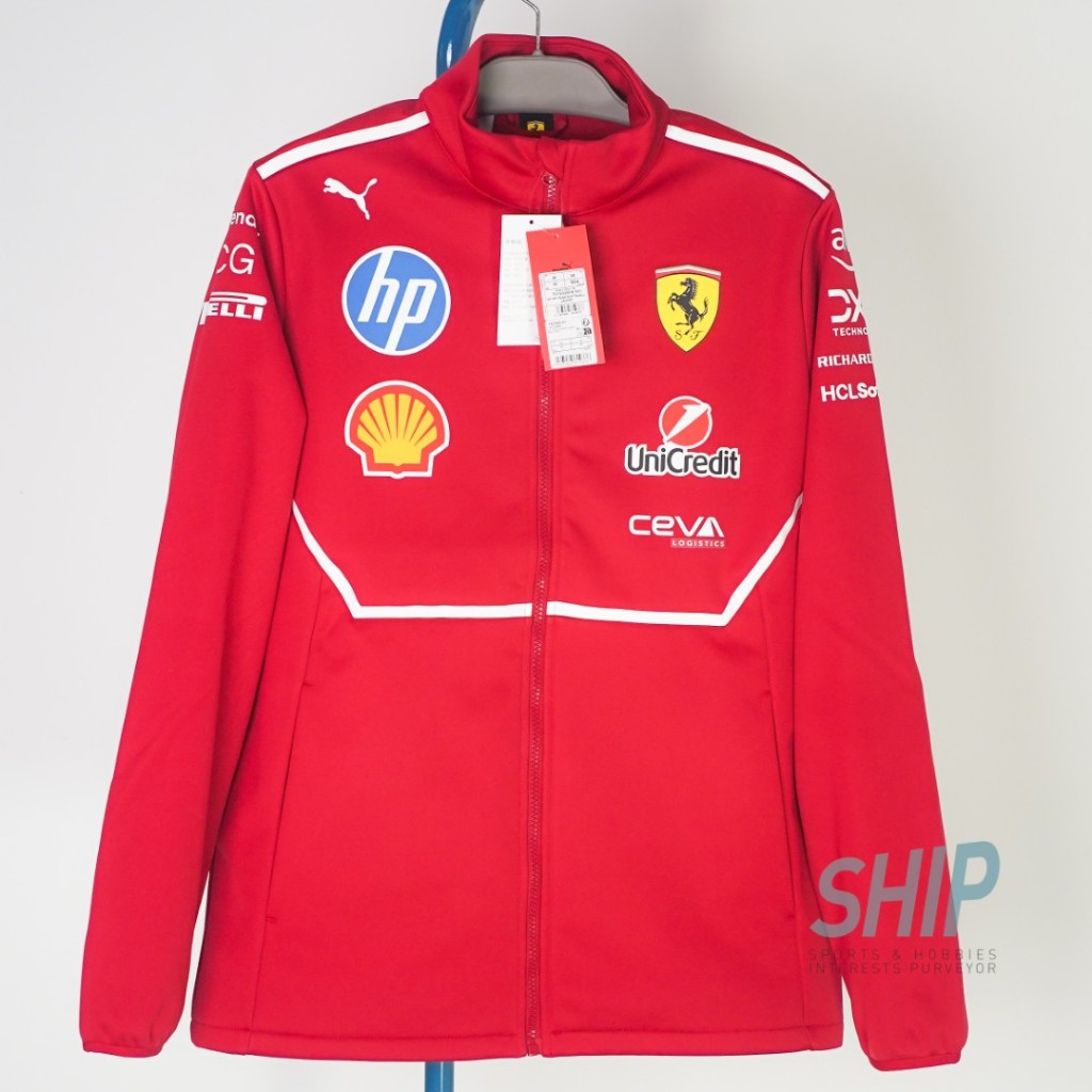 2025 TEAM SOFTSHELL FERRARI mens original PUMA formula 1 F1 scuderia charles leclerc lewis hamilton 