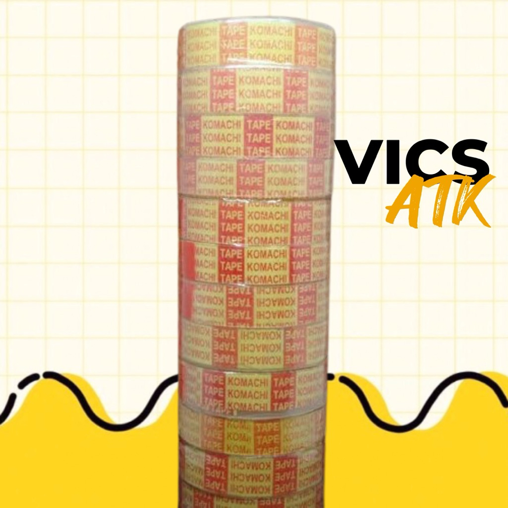 

Solasi Kecil Bening Komachi - Tebal Ukuran 12mm x 25yard dengan Isi 10 pcs/slop