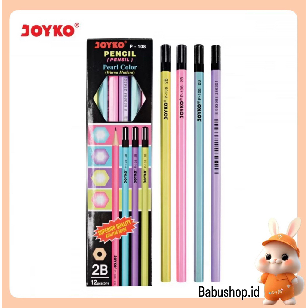 

BBS Pensil 2B Joyko P-108 Warna Pastel ( 1 Pcs)Satuan