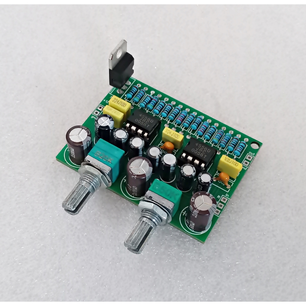 Modul Filter Subwoofer Penguat 2x JRC4558