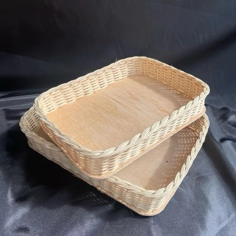 Termurah - Keranjang Rotan Persegi Panjang Kualitas Anyaman Rotan Asli Bahan Halus