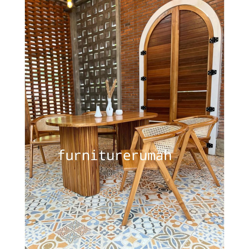 meja makan 4 kursi minimalis modern, set meja makan 4 kursi minimalis modern