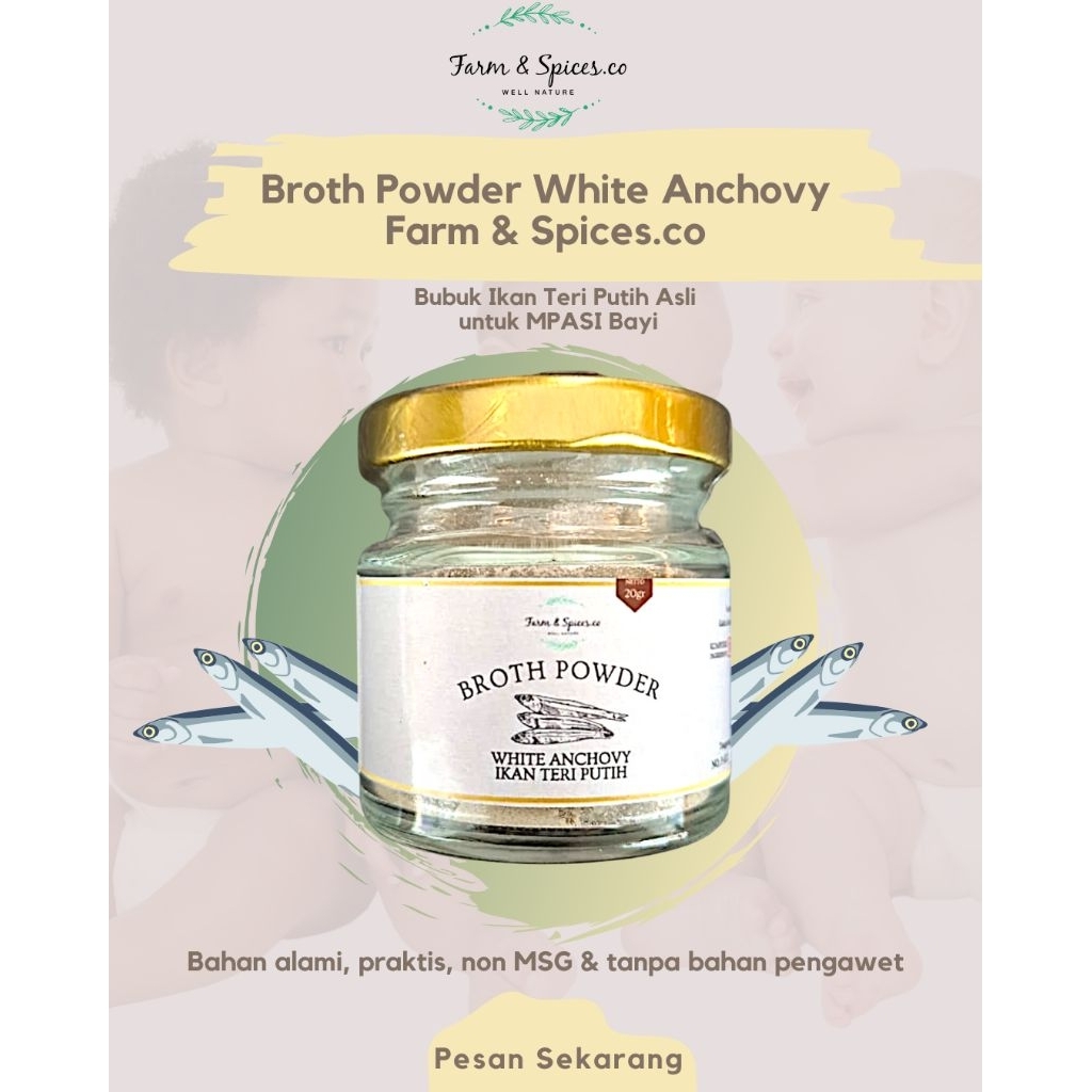 

Bubuk Ikan Teri Putih Murni/ Pure White Anchovy Powder