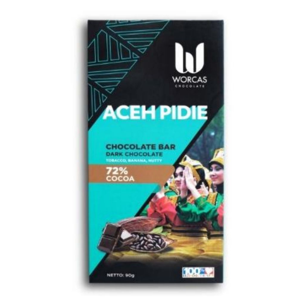 

Chocolate Bar Worcas Aceh Pedia 90gr