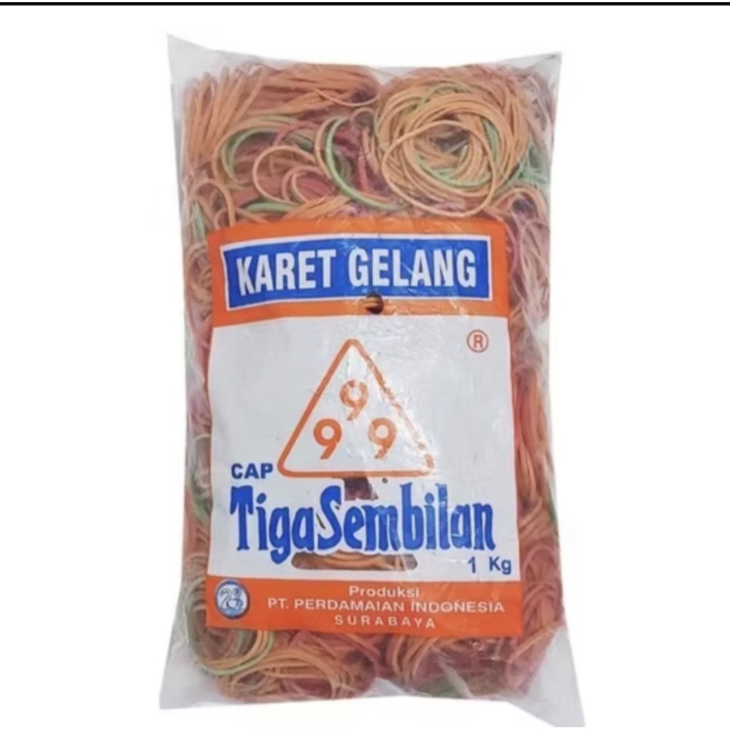 

karet Gelang kiloan Cap TIGA SEMBILAN ISI 1000 gram 1 kg