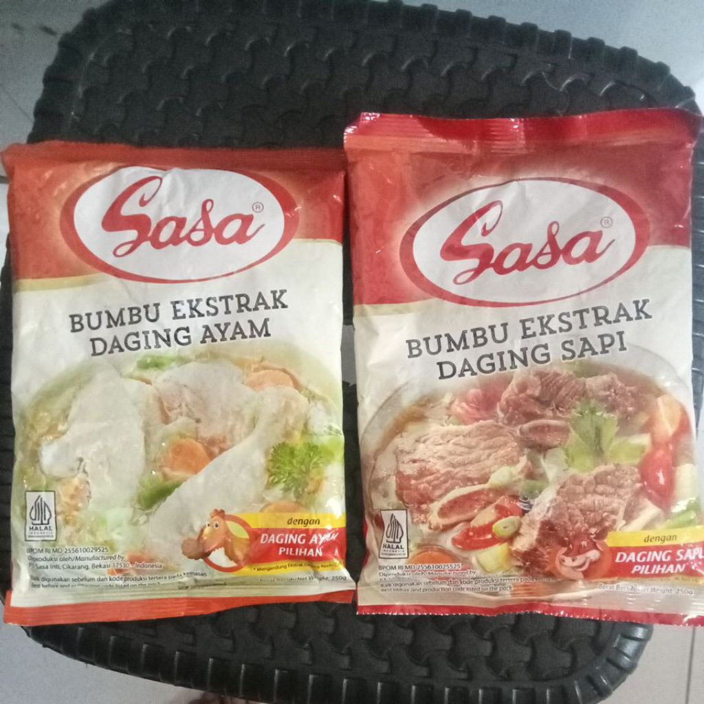 

sasa bumbu extrak daging ayam dan extrak daging sapi berat 250g