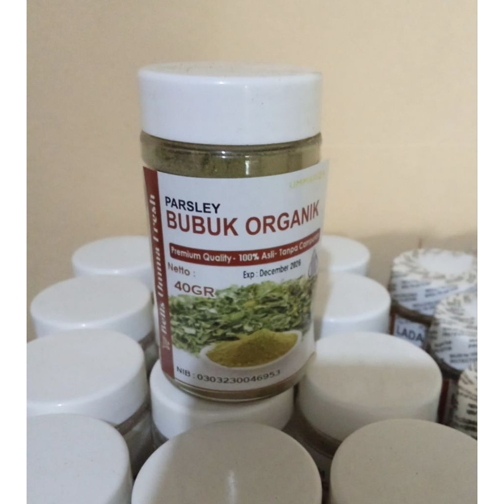 

Parsley Bubuk Organik 40gr Pasley UmmaFiqa