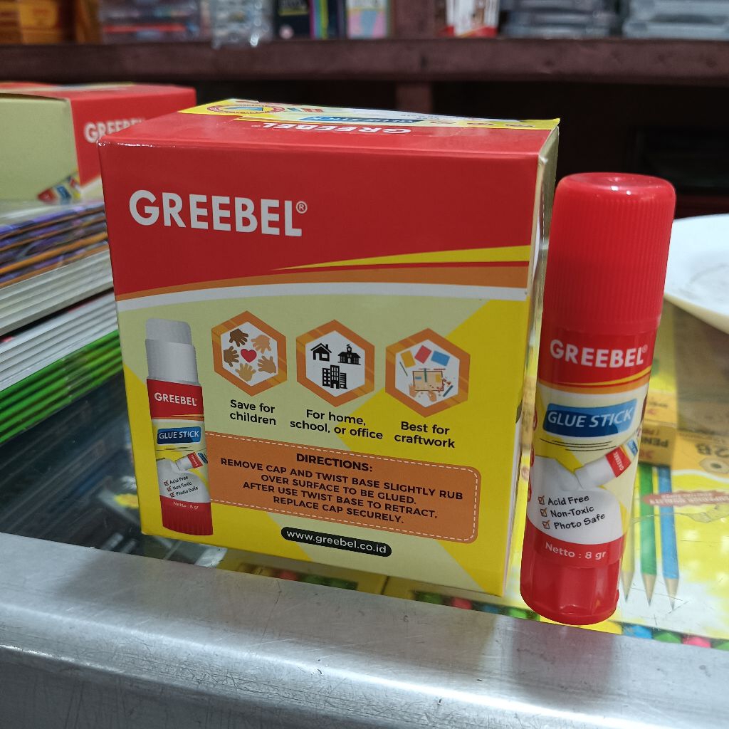 

1 Pcs Glue Stick Greebel Lem Kertas Putar Non Toxit Untuk Sekolah Atk Grosir