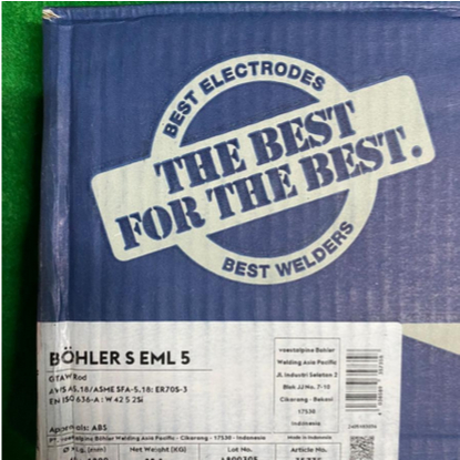 Bohler Kawat las TIG aws ER 70S-3 2,4mm S EML 5