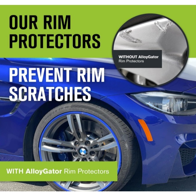 Alloygator Pelindung Velg Mobil RIM Protection Blue Color | Pelindung Velg Mobil Warna Biru