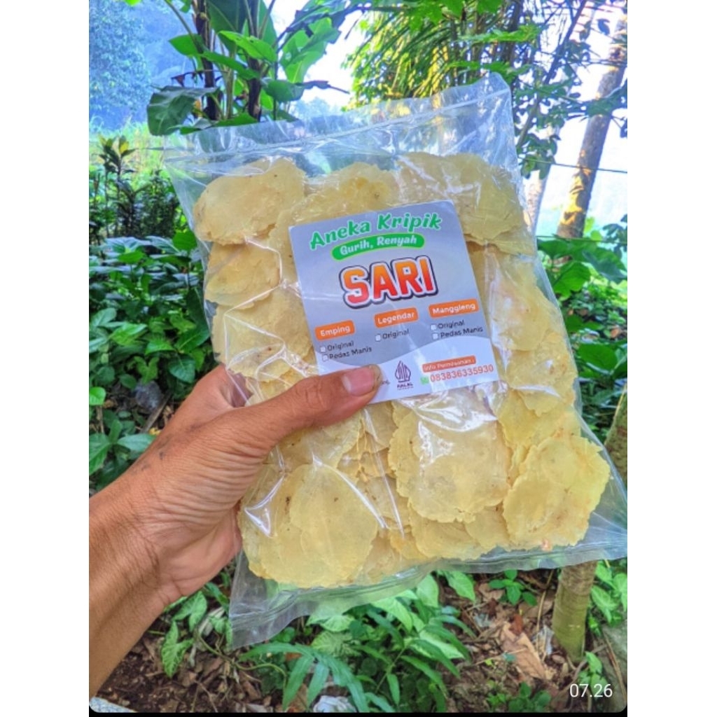 

EMPING MLINJO MENTAH ASLI MLINJONYA kemasan 200/250 gram(gurih dan renyah)