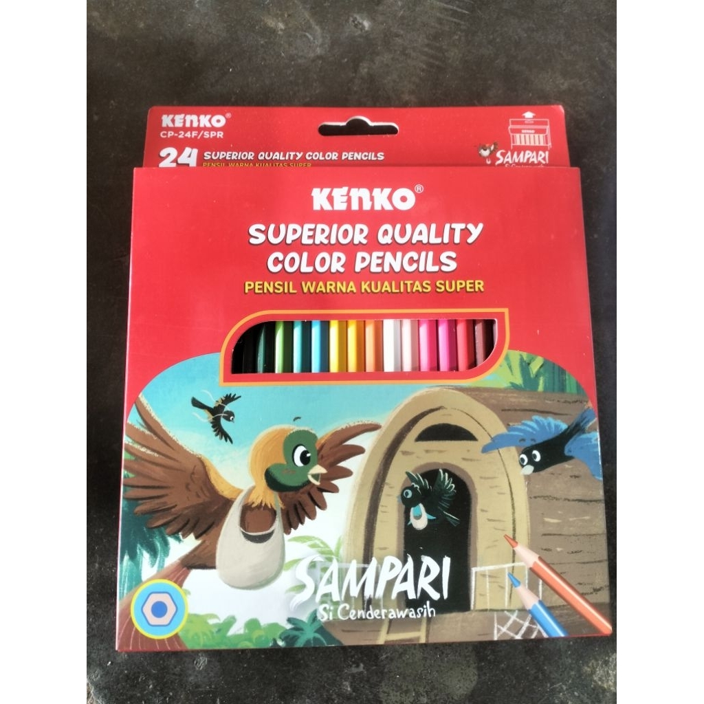 

Pensil Warna Clear Warna Kayu Kekno 24 Warna Panjang