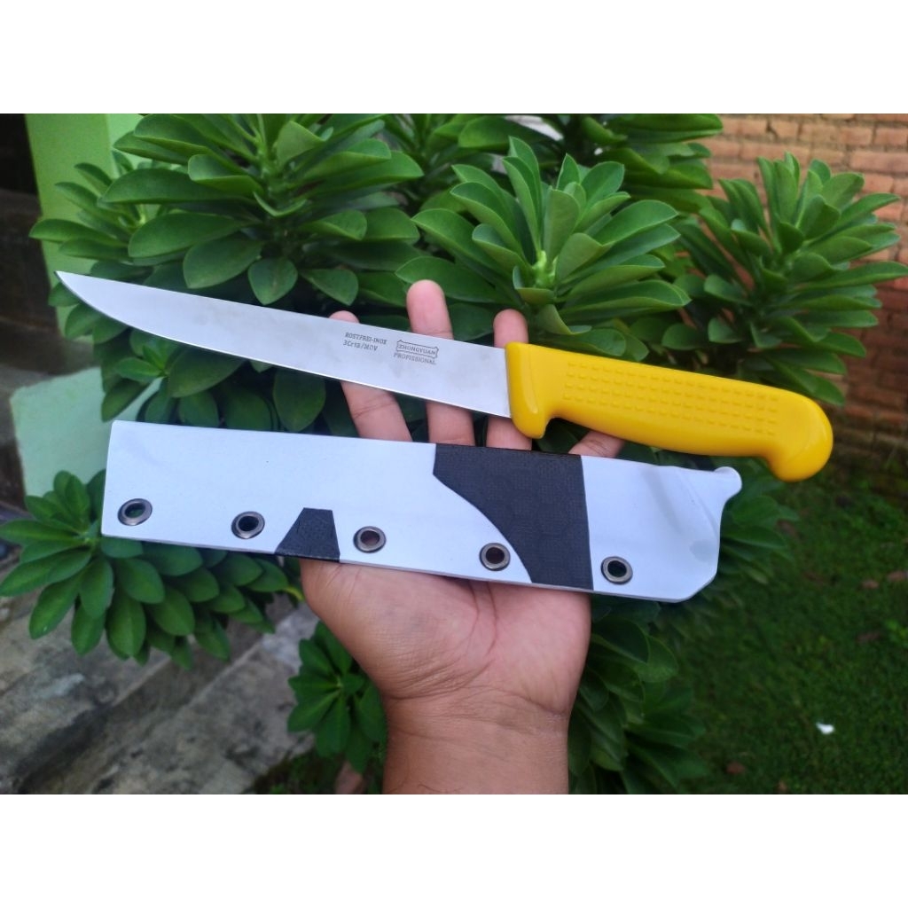 PISAU+ SARUNG  PVC + udah di serpening