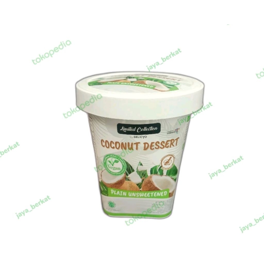 

vegan yoghurt coconut dissert plain unsweetened 400gr