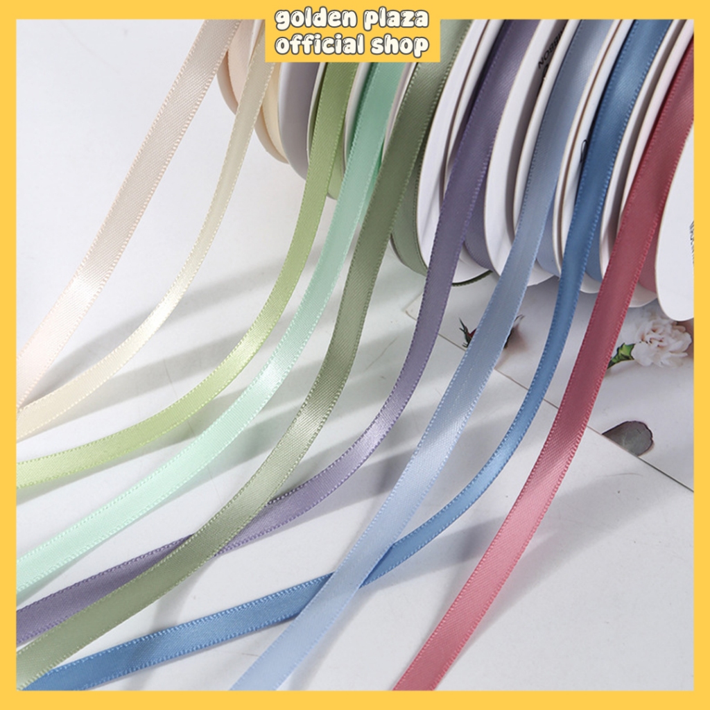 

(ROLL) Pita Satin Mini Pita Buket Bunga Mini Ukuran 1M Pita Buket Satin Kado Gift Pita Kado PT02