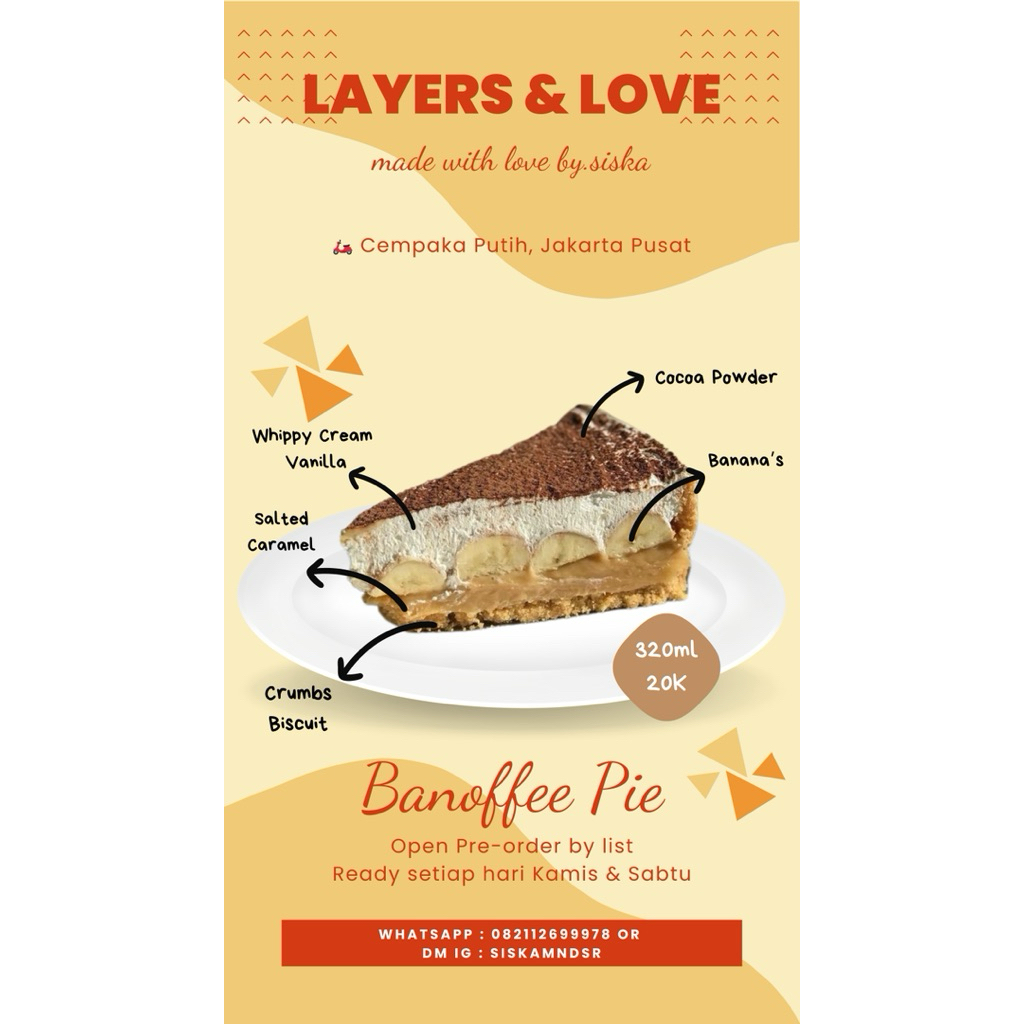 

Banofee Pie by Layers and Love | dessert box | cake