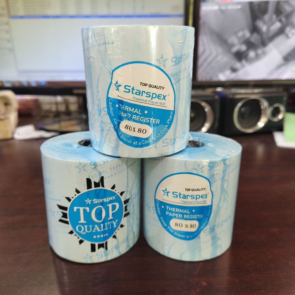 

Kertas Struk / Kertas Kasir / Kertas Thermal STARPEX 80x80 mm