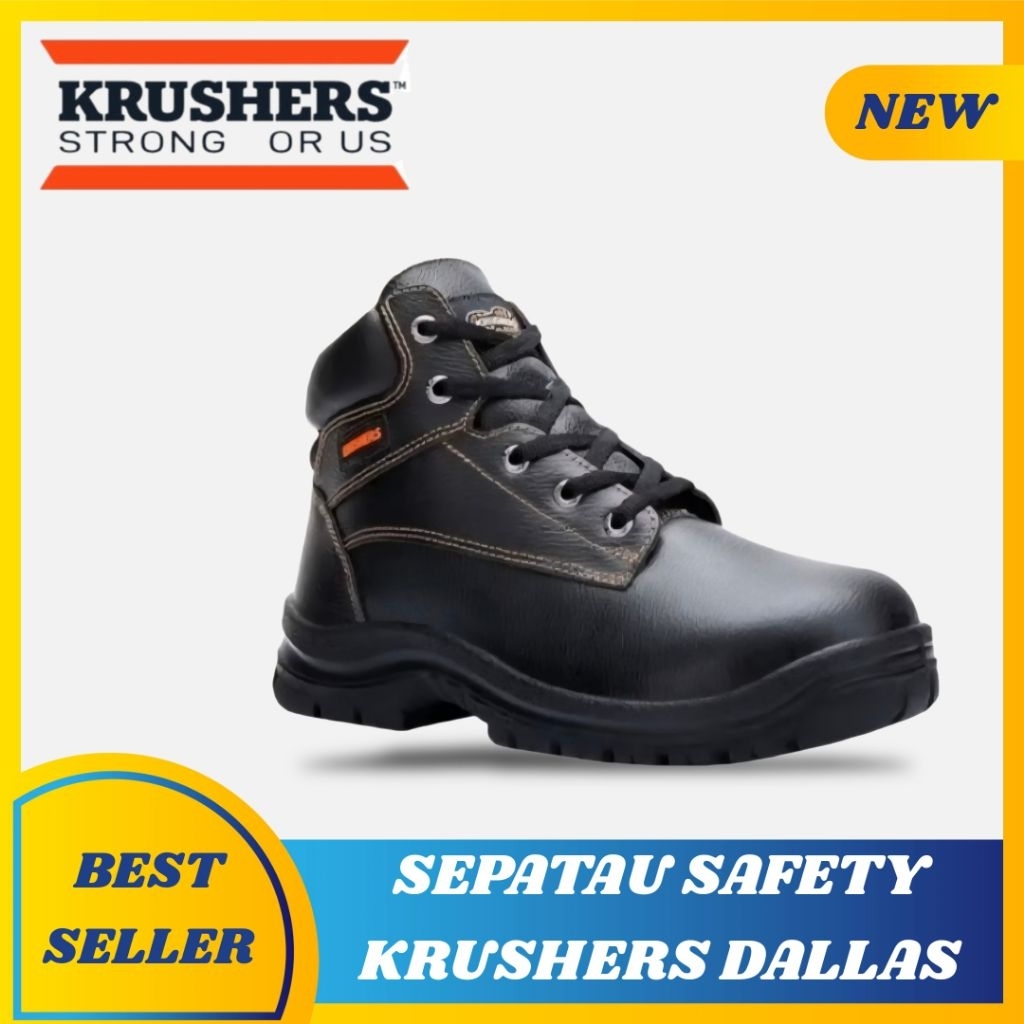 SEPATU SAFETY KRUSHERS DALLAS ORIGINAL - SAFETY SHOES KRUSHERS ORI