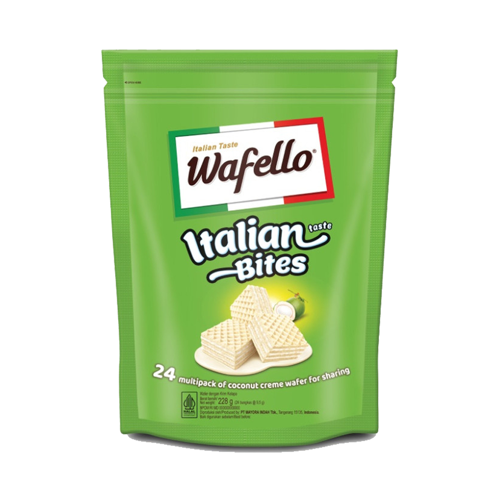 

Wafello Italian Bites Coconut Creme Pouch 24 Multipack 228 gram