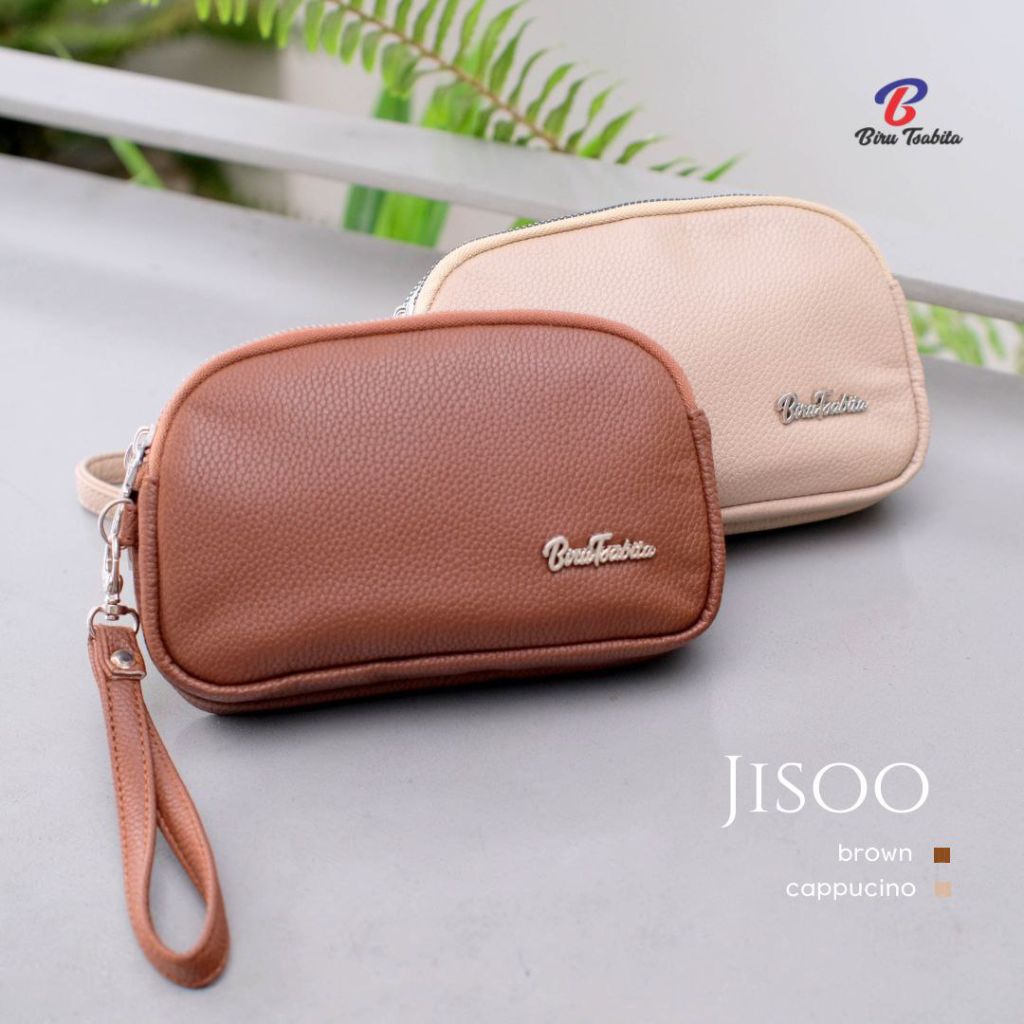Biru tsabita jisoo pouch Dompet wanita muat hp